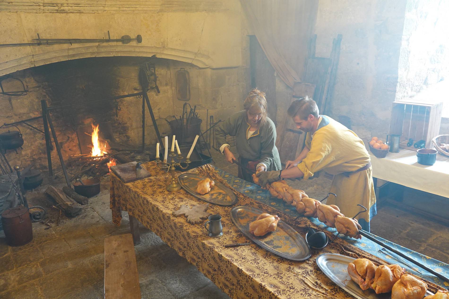 Cuisine historique au feu de bois
